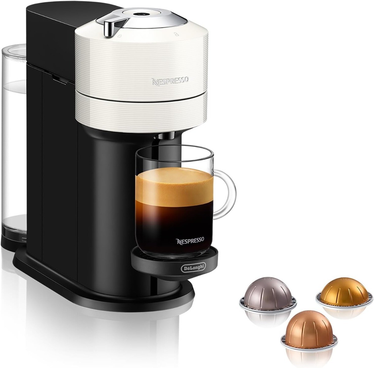 De'Longhi ENV120.WAE Nespresso Vertuo Next Coffee Machine with Milk Frother