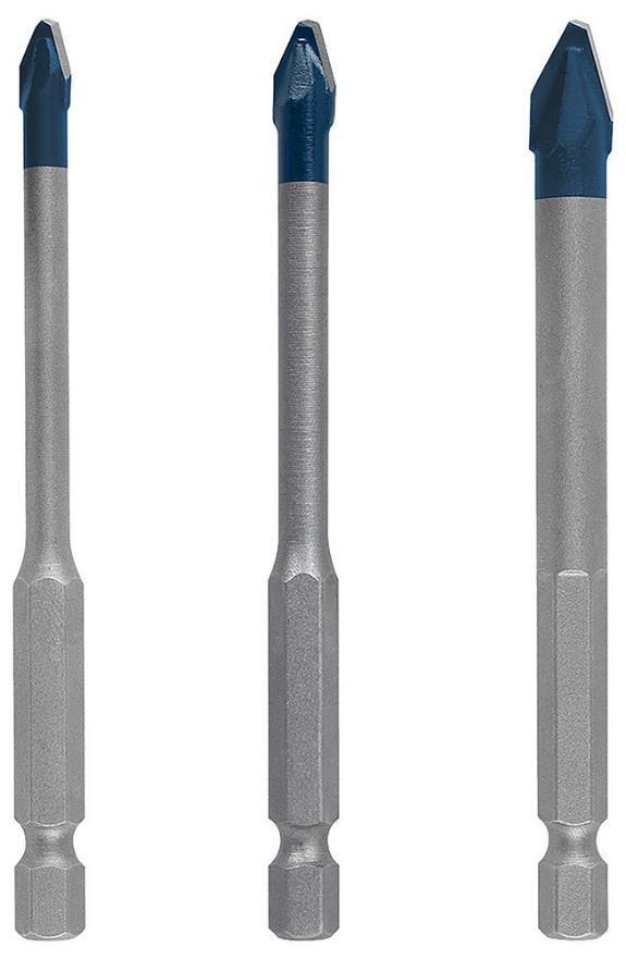 Expert Hex-9 Hardceramic Ceramic Stone Tile & Glass Drill Bit Set 3 Piece