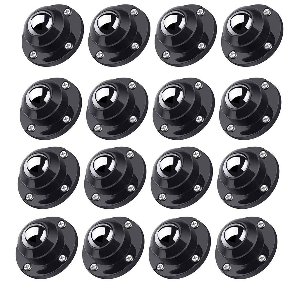 16pcs1Inch Self Adhesive Caster Wheels for Furniture,28LBS Load Capacity,7552
