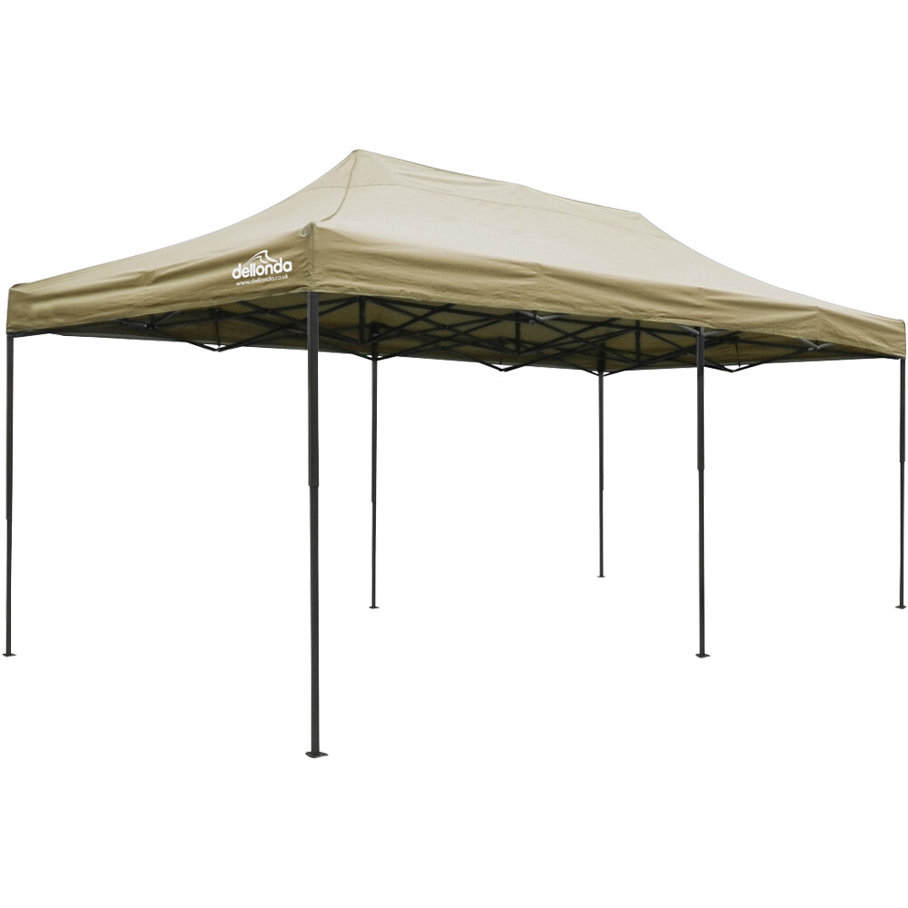 3x6m Pop-Up Gazebo - BEIGE Heavy Duty Frame & Water Resistant - Garden Pavillion
