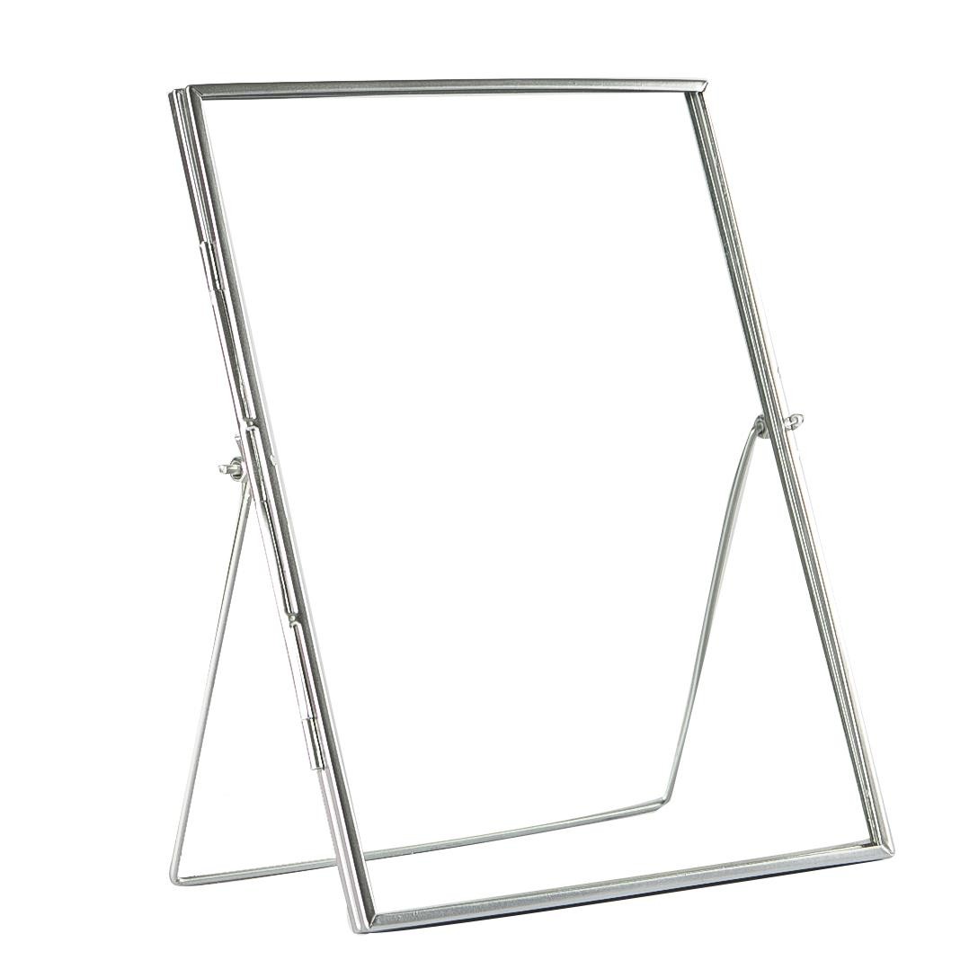 5x Standing Metal Photo Frames Table Desk Picture Display 8" x 10" Silver