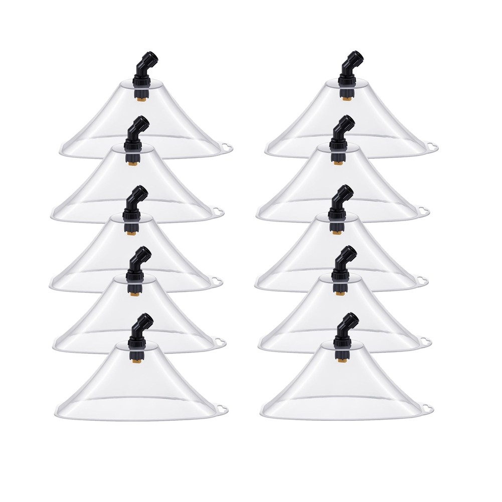 10 Pcs Drift Guard with Flat Sprayer Nozzle Shield for Most Sprayer2404