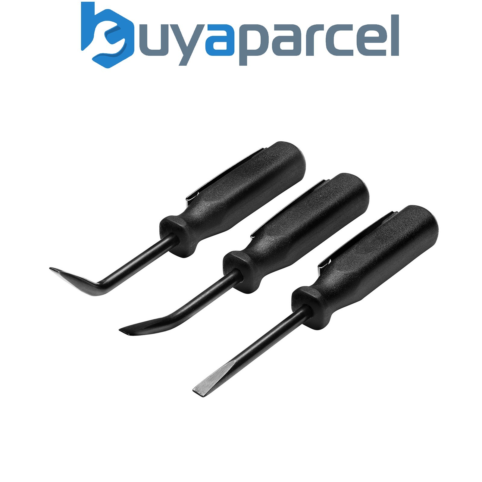 Draper 29729 Mini Pry Bar Set, 125mm, Black (3 Piece)