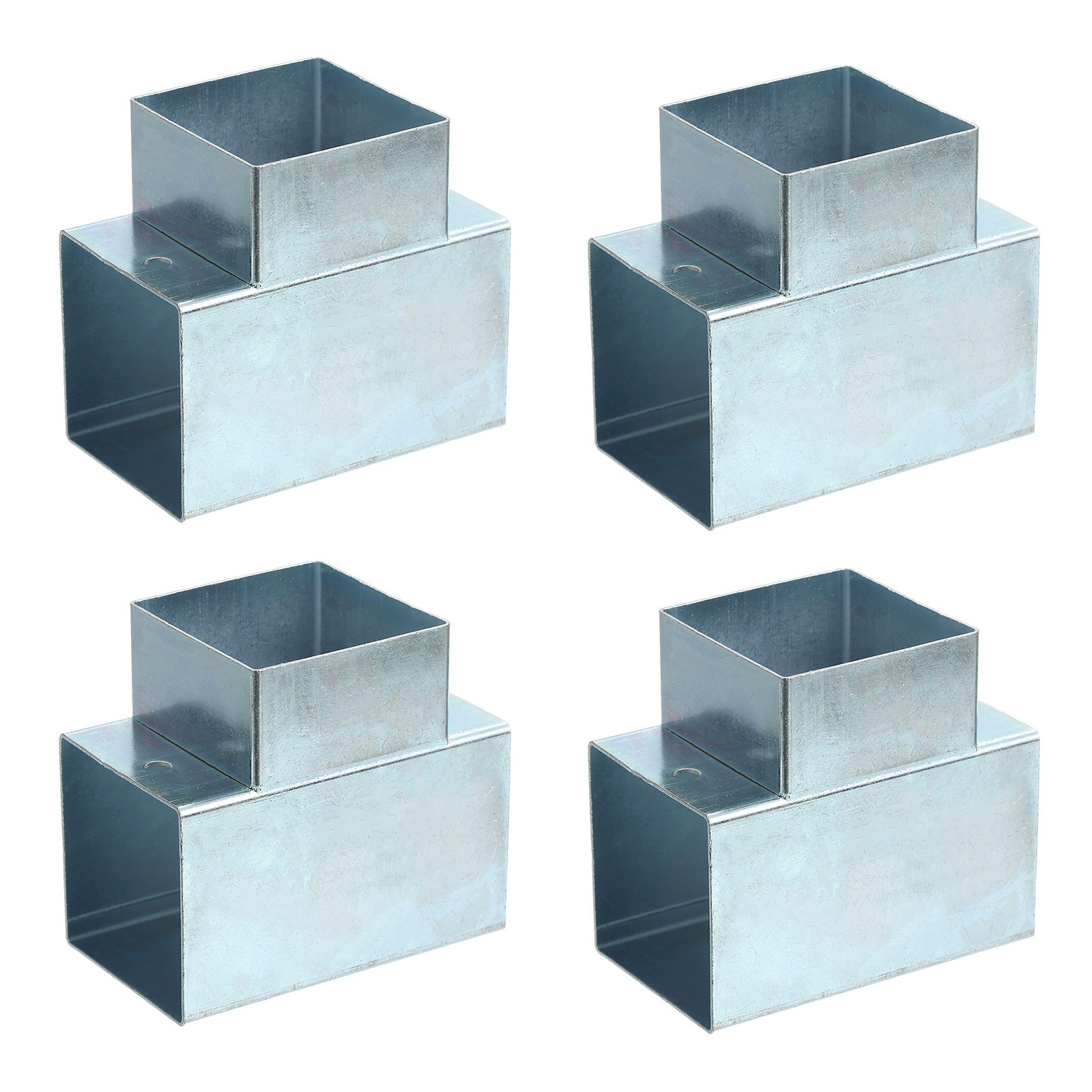 3-Way Gazebo Brackets Kit, T-Shaped Bracket for 2" x 2" Lumber (4 Pack)