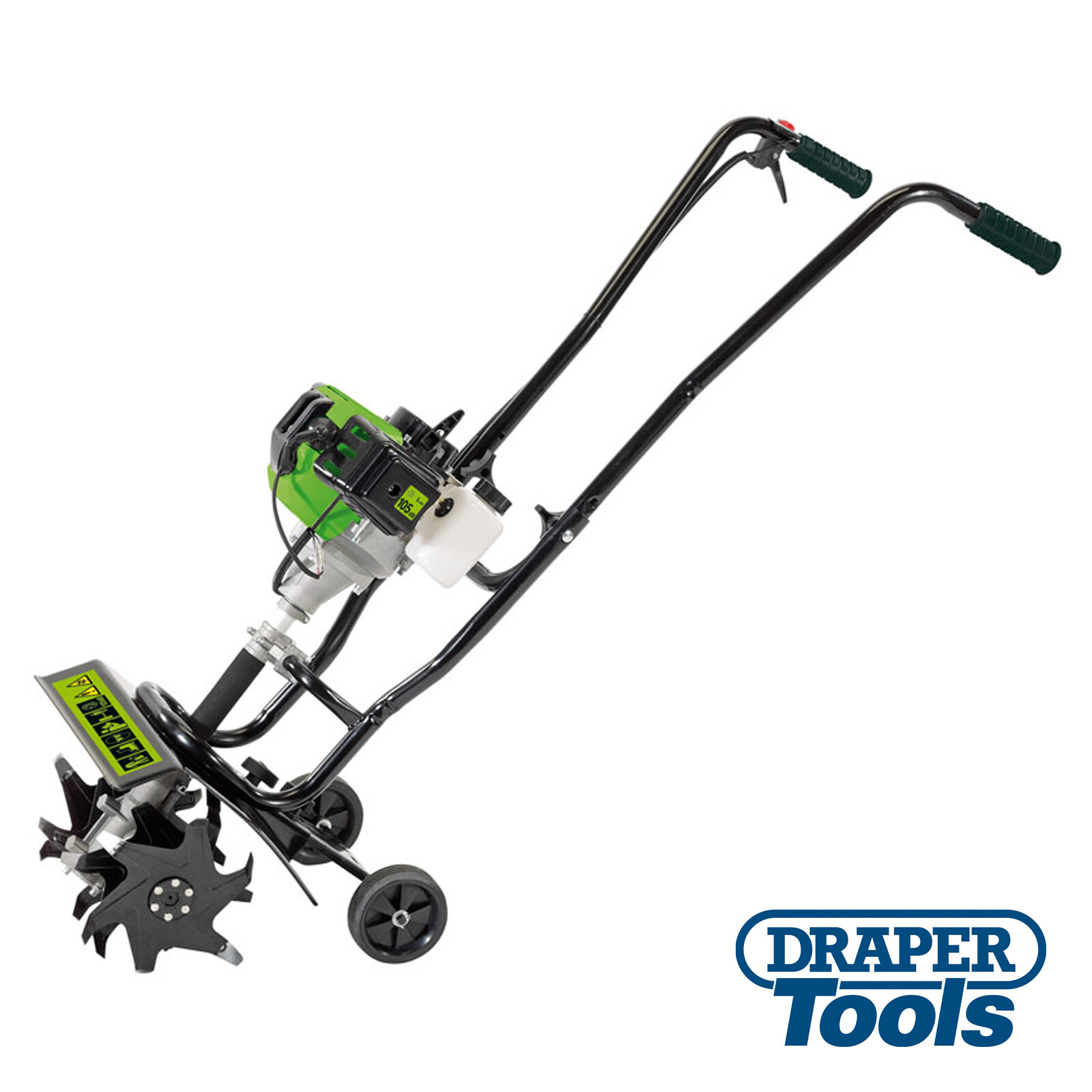 Draper 42.7cc Petrol Cultivator/Tiller Allotment Rotavator Garden Power Tools