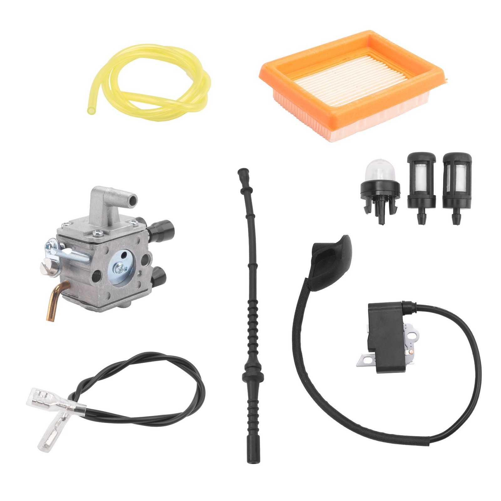 Carburetor for FS120 FS200 FS250 Ignition Coil Air  Hose Tune Kit8784