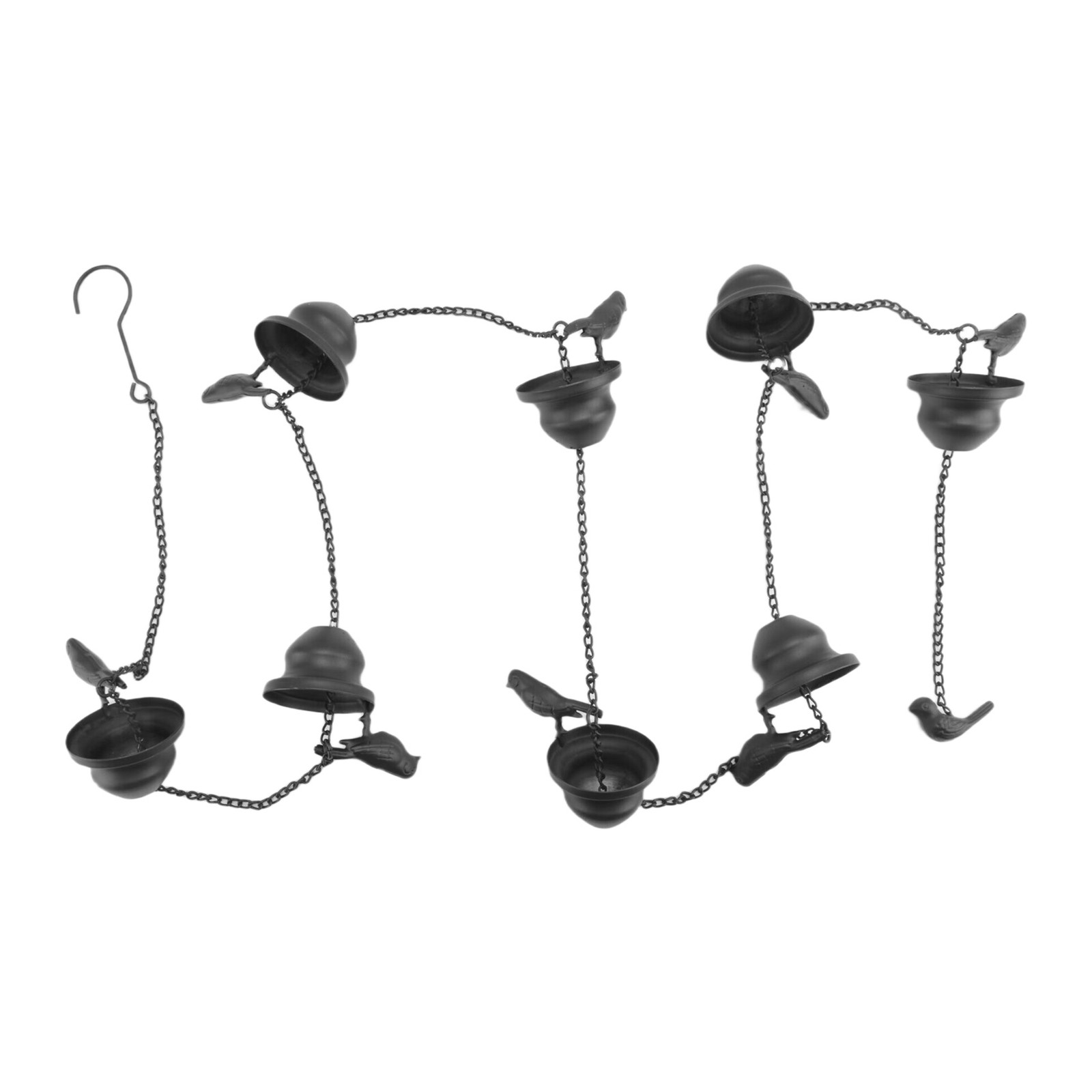 1 Piece Rain Chains 7.8Ft Rain Chimes with Attached Hanger and Birds S3T61186