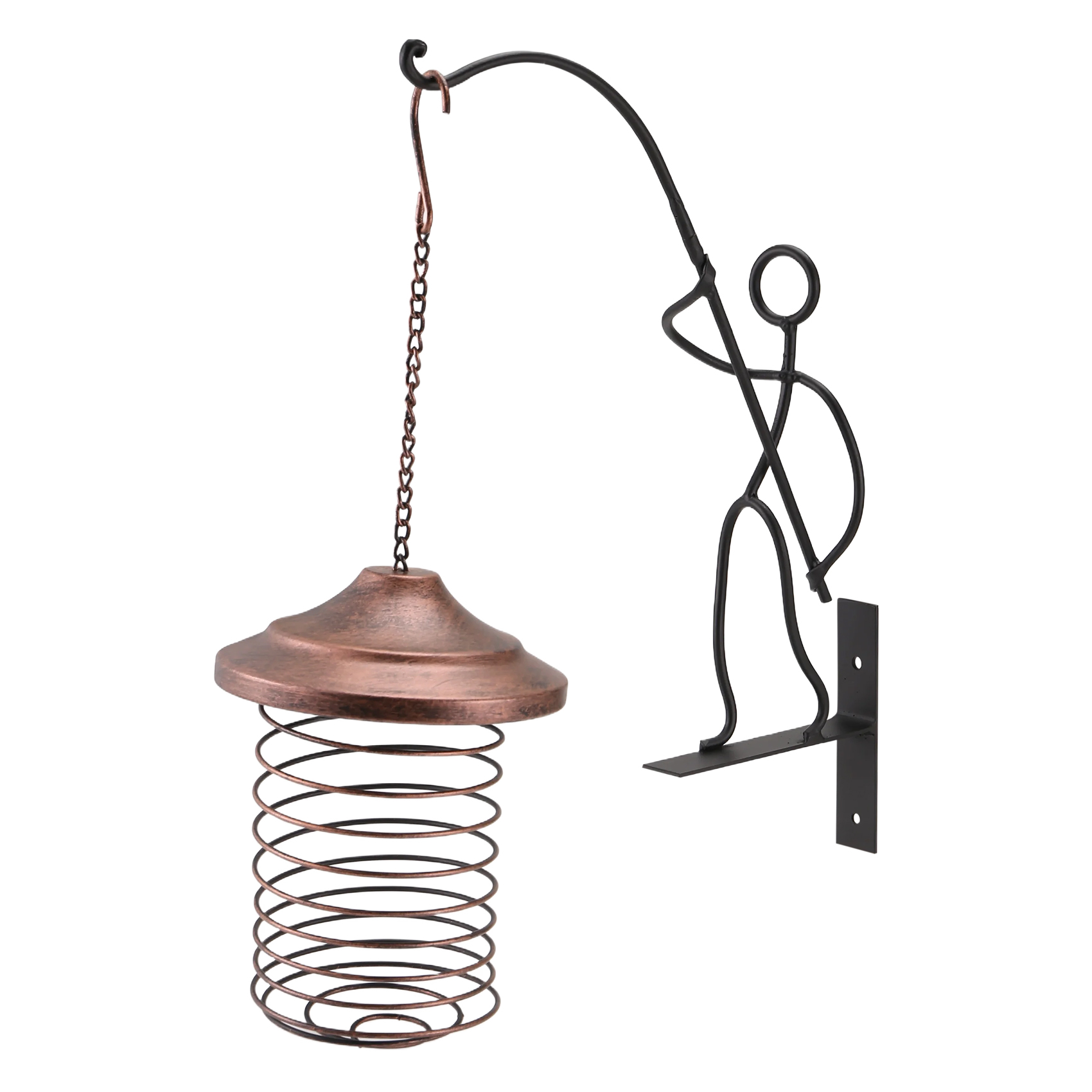 Iron Bird Feeder Outdoor Hanging Feeding Portable Wild Birds Grease Ball8121