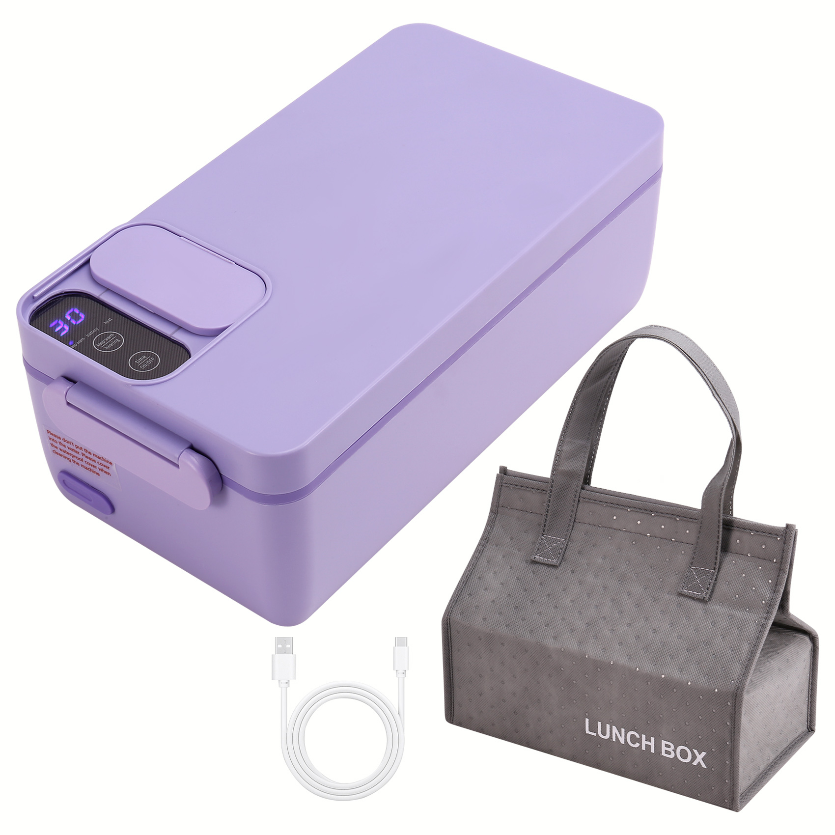 Heated Lunch Box Electric Lunch Box Self Heating Lunch Box Cordless9347