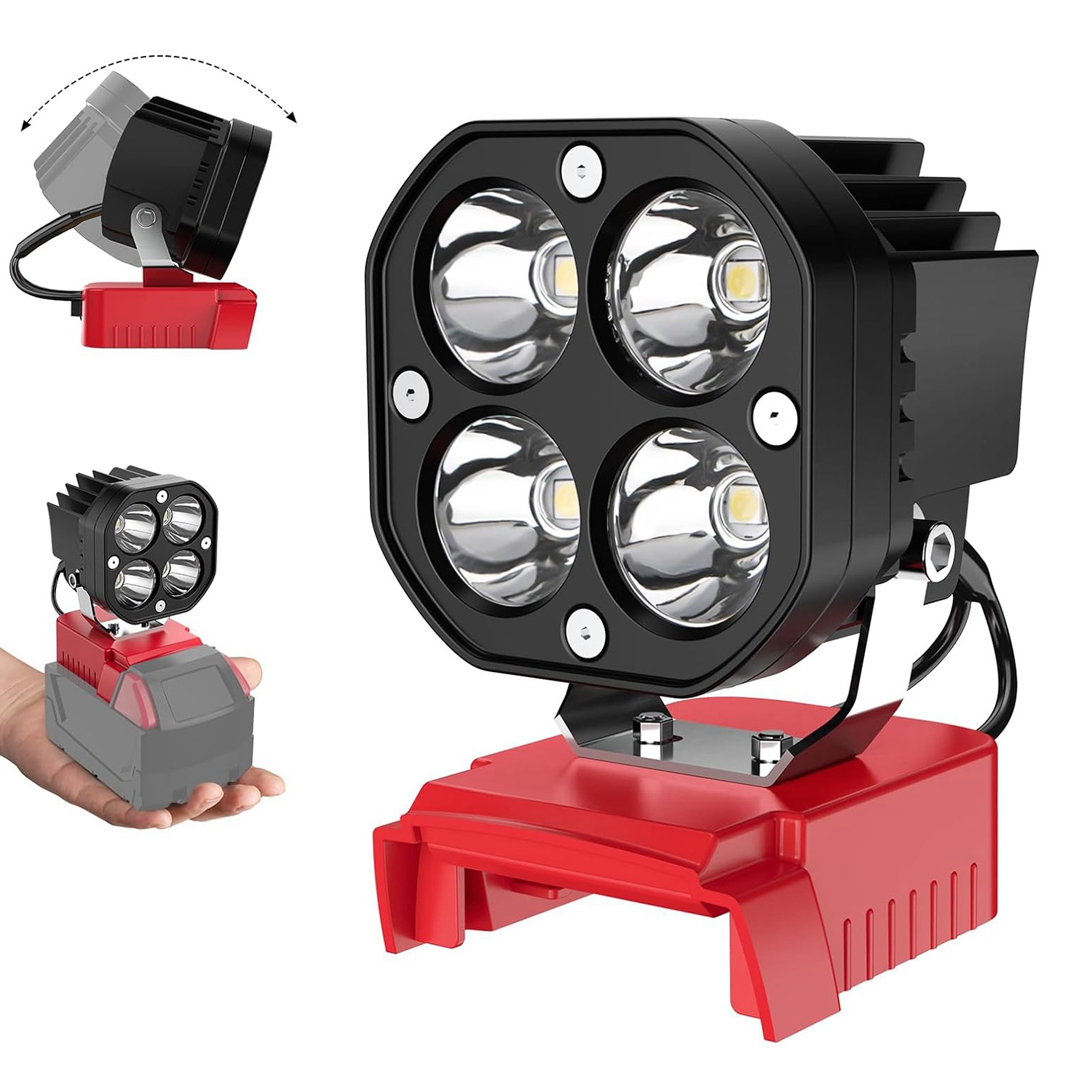 LED Work Light for  18V Battery, 40W 6000LM Flashlight, LED Flood Light,7795