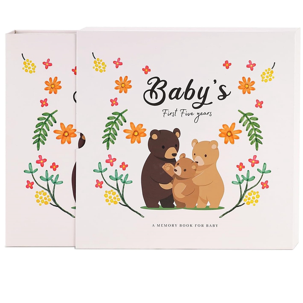 Baby Memory Book Scrapbook Photo Album Pregnancy Diary Cute Animal Keepsake4717