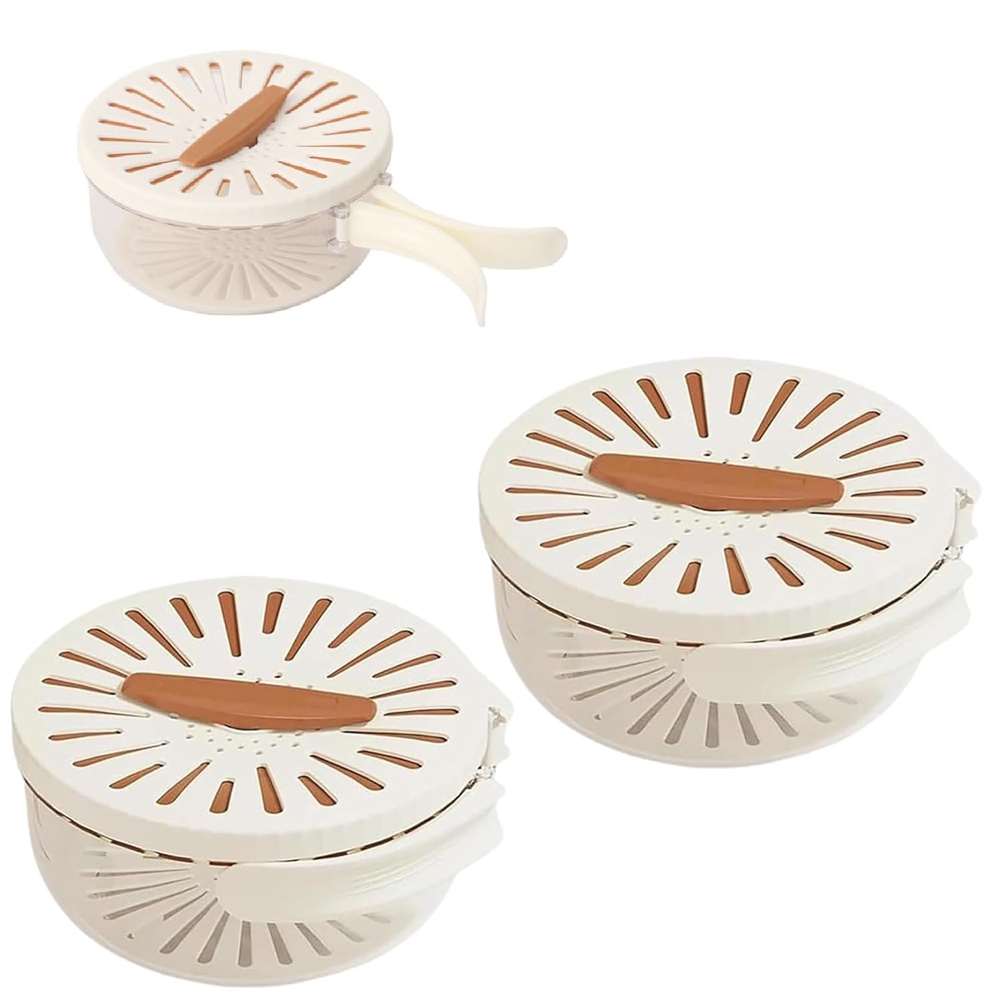 Drainage Basket Storage Box Multifunctional Drainage Basket with Cover8728