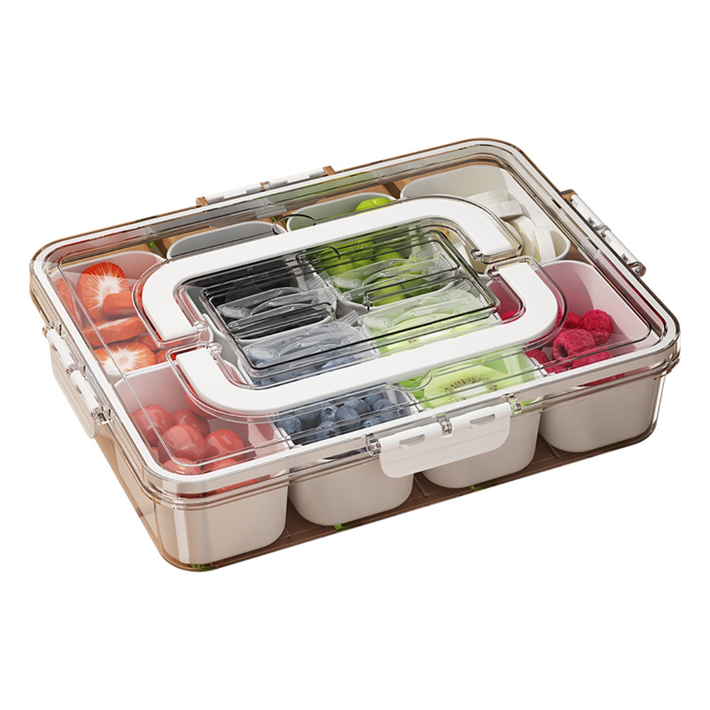 Multi-Compartment Food Storage Box Food Box Container Transparent3681
