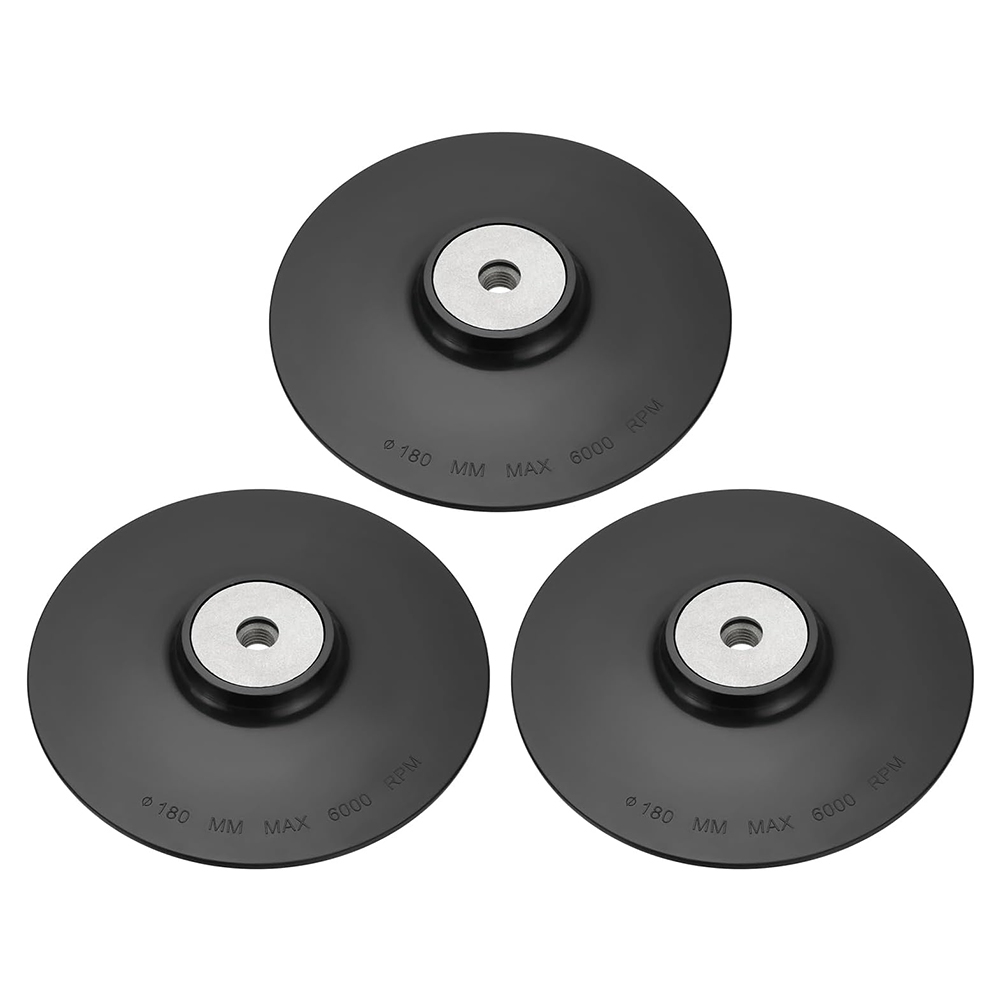 3pcs Plastic Angle Grinder Backing Pad Compatible with M14 Internal Thread5411