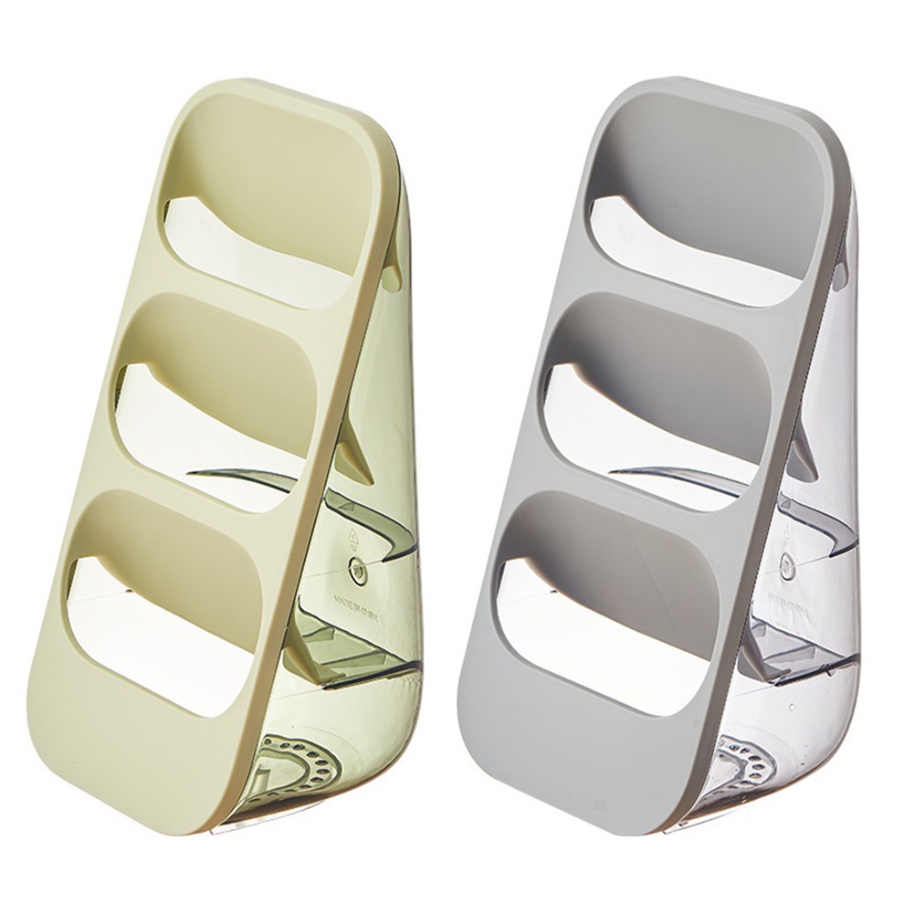 Multi-Functional Three-Layer Draining Storage Box for Kitchen Utensils -9995