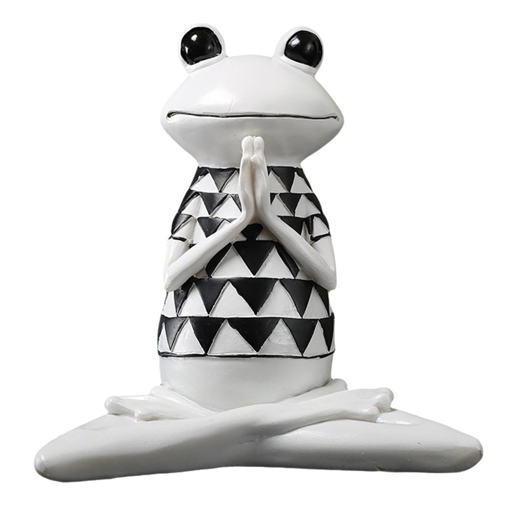Abstract Yoga Frog Statue Frog Model Statue Animal Collection Statue Living1134