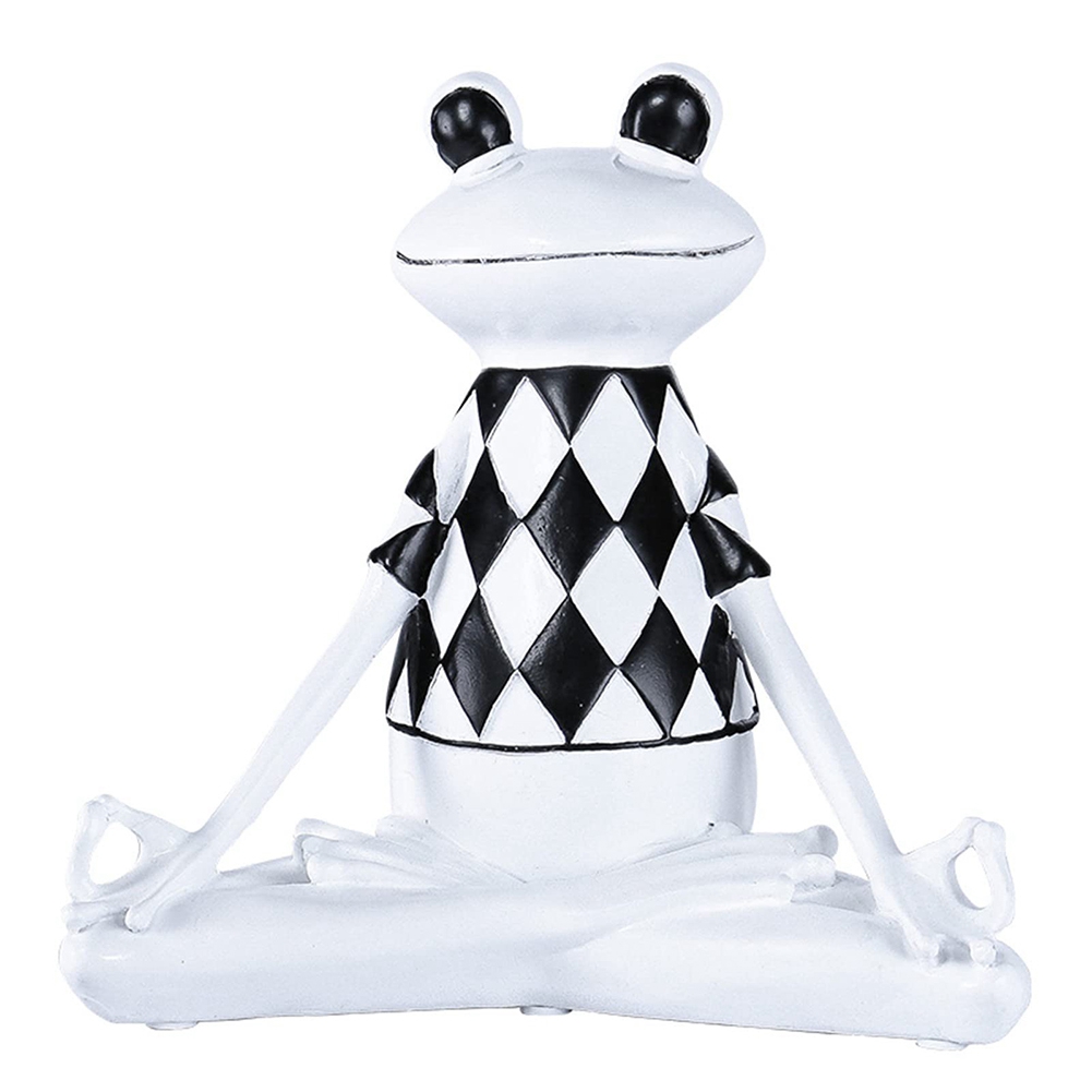 Abstract Yoga Frog Statue Frog Model Statue Animal Collection Statue Living9776