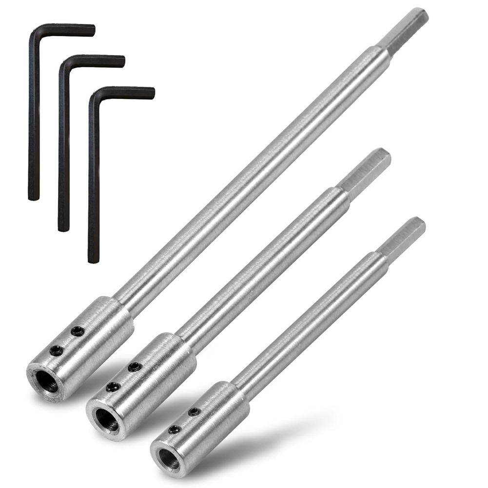 Forstner Bit Extension for 3/8Inch Round Shank, High-Carbon Steel Wood1995