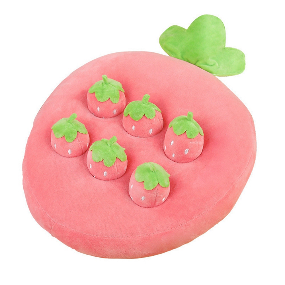Strawberry Plush Toys Cartoon Happy Fruit Park Pillow Picking Strawberry9486