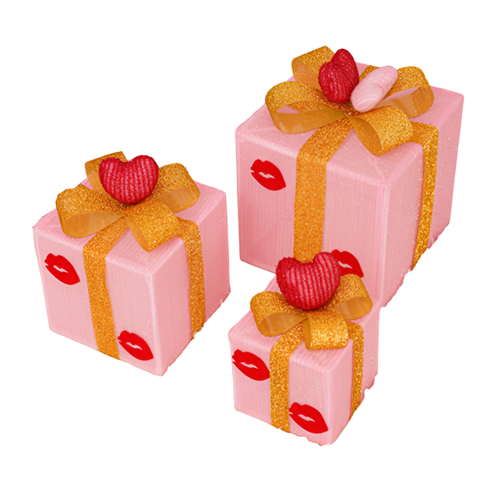 Love Lips Gift Box Three-Piece Set Valentine'S Day Gift Box Valentine'S Day7491