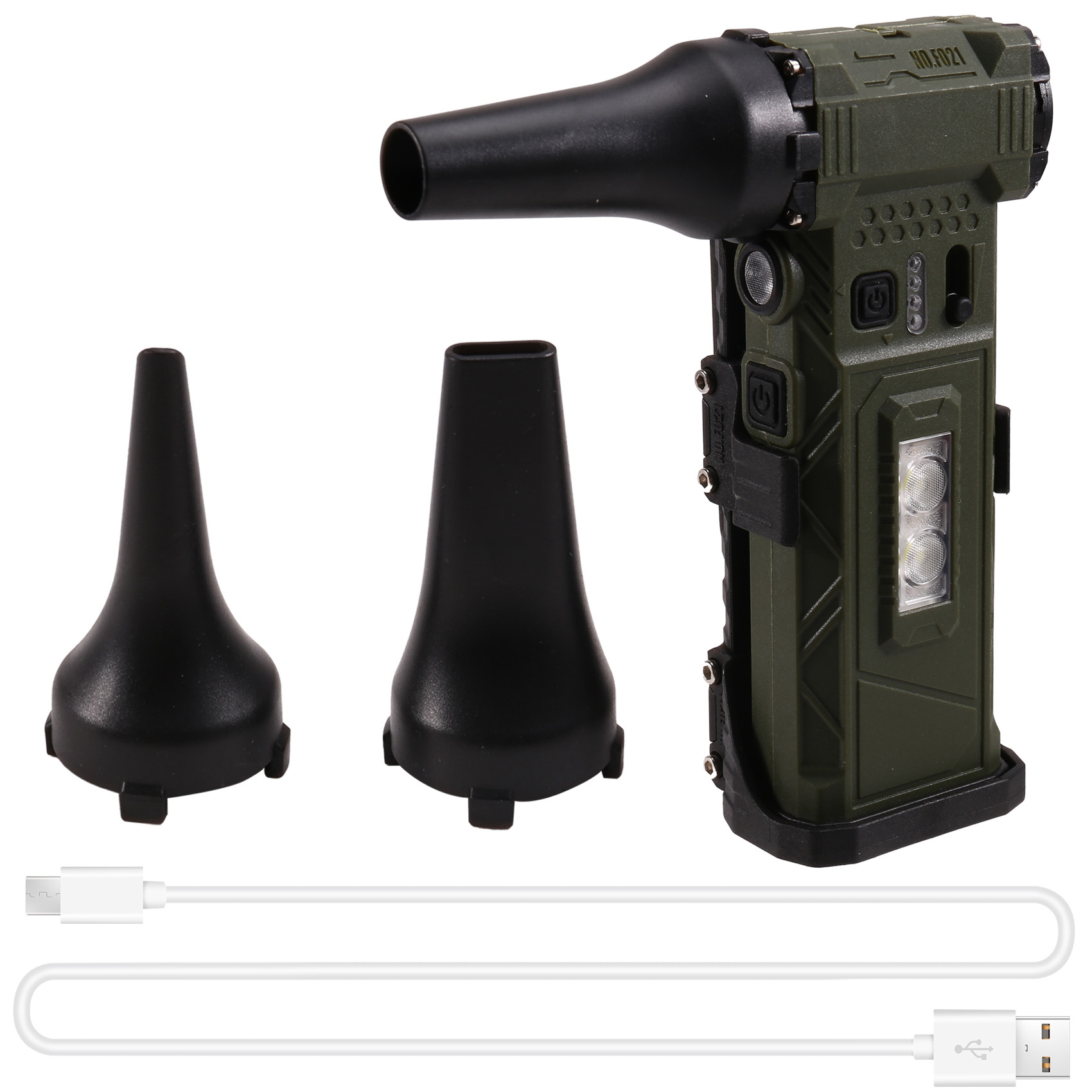 Handheld Fan with Light 110000RPM Adjustable Speed Hair Dryer3944