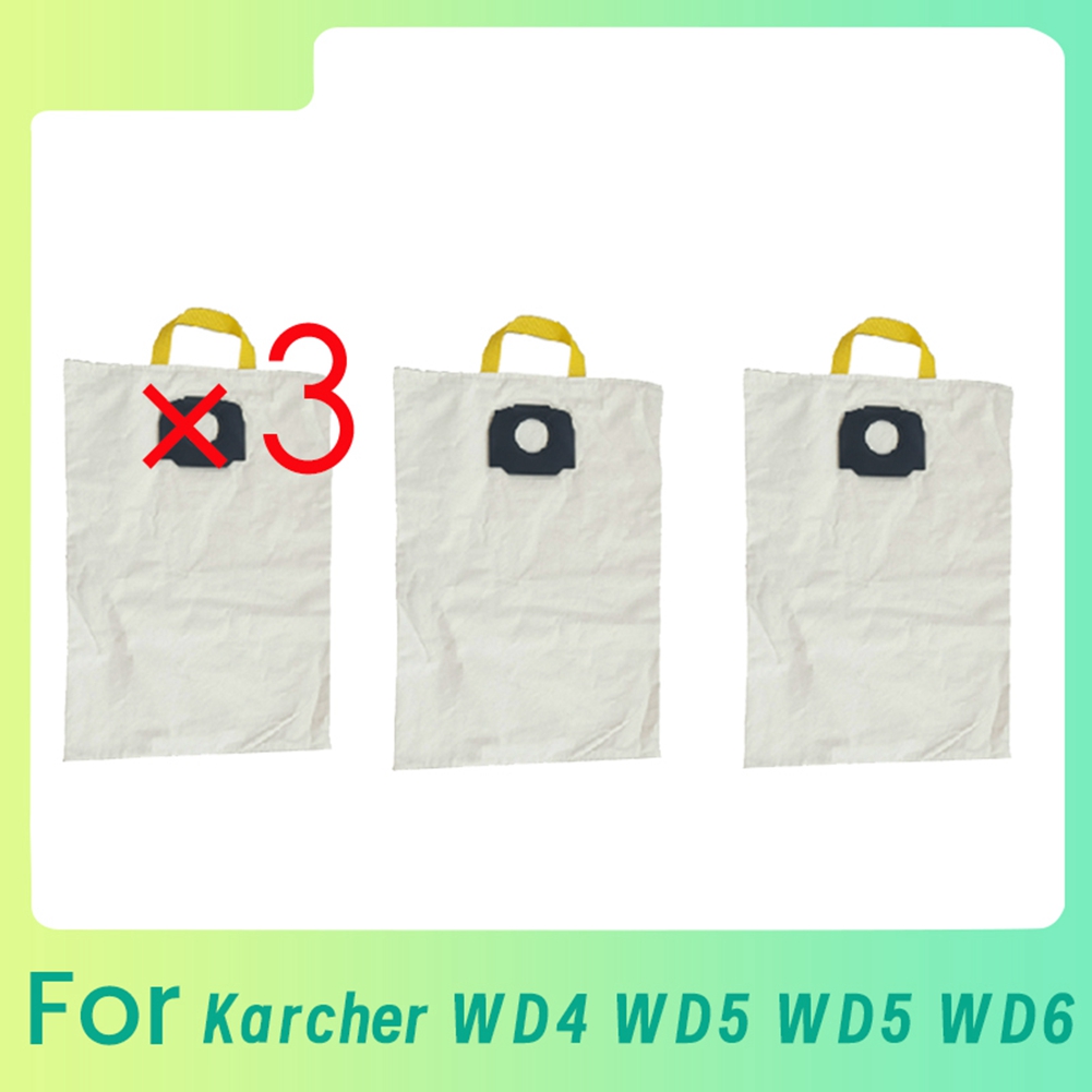 3 Pcs Parts Cloth Dust Bag Washable Filter Bag for WD4 WD5 WD67060