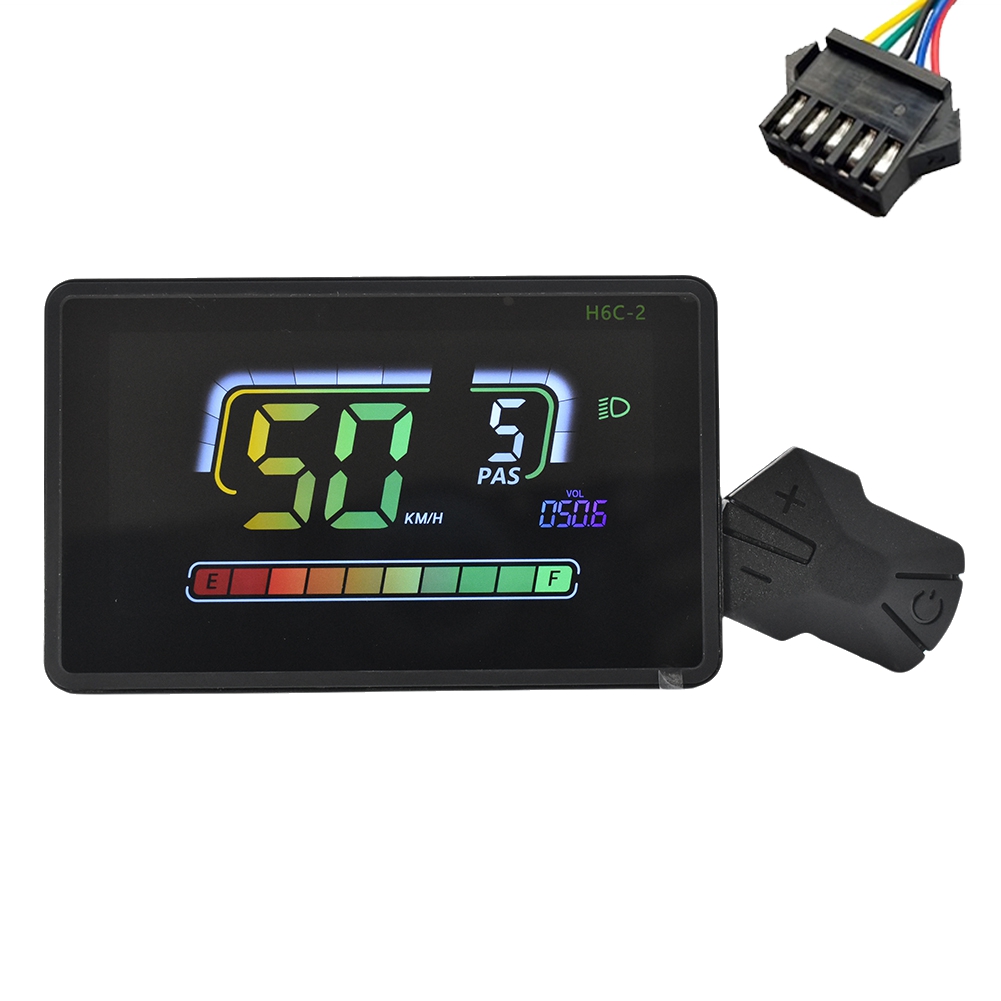 H6C-2 E-Bike Meter LCD Display Electric Scooter Speedometer Dashboard UART5510
