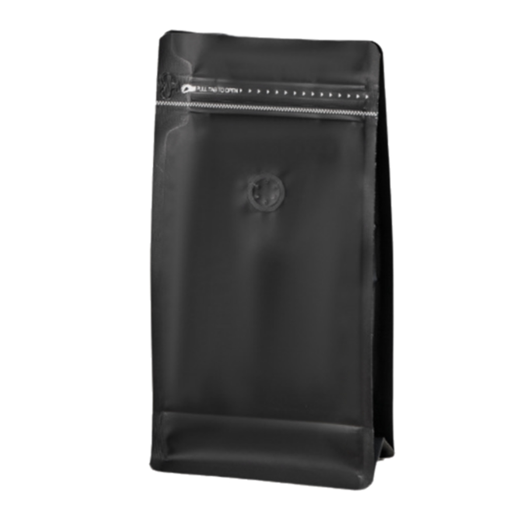 50 PCS Coffee Bags with Valve Flat Bottom Standing Coffee Beans Storage8308