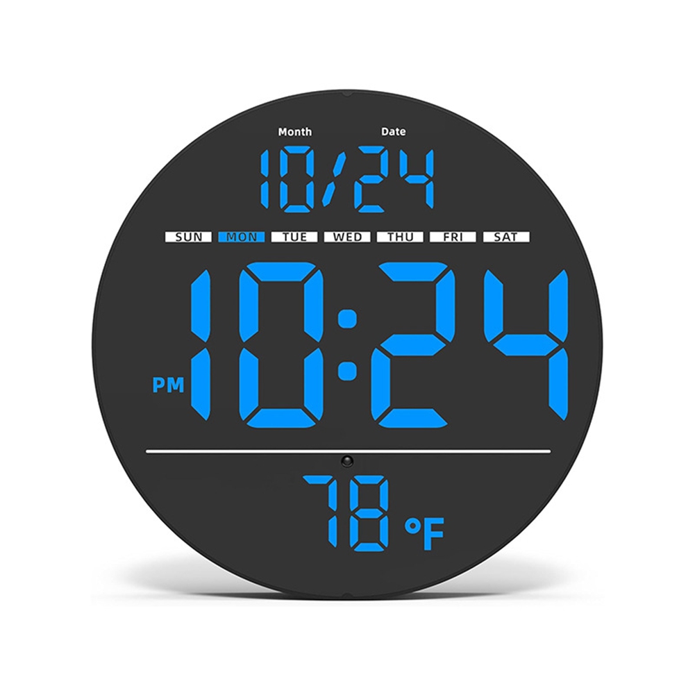 Large Digital Wall Clock with LED Display,Electric Wall Clock with2726