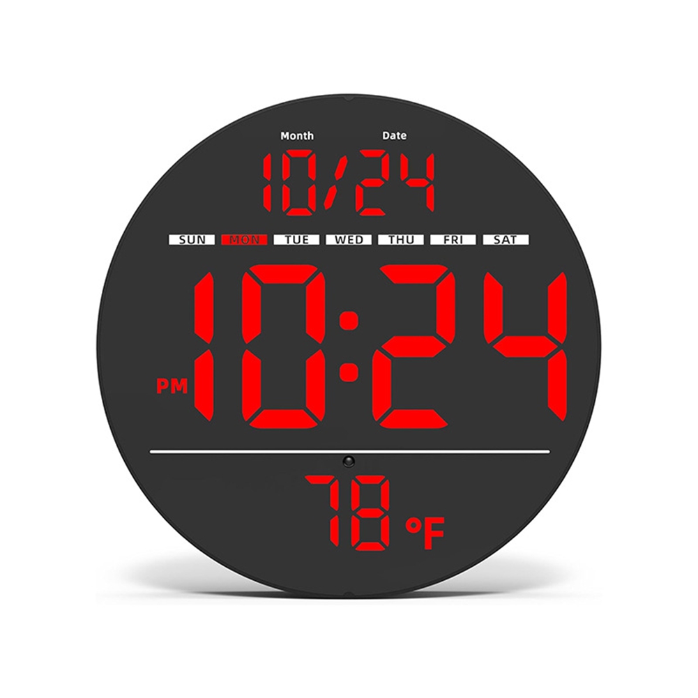 Large Digital Wall Clock with LED Display,Electric Wall Clock with2726