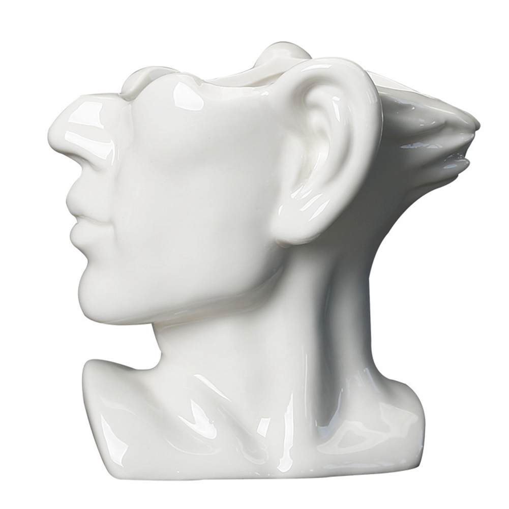 2X(Portrait Statue Vase Planter Nordic Flower Pot Ceramic Indoor6022