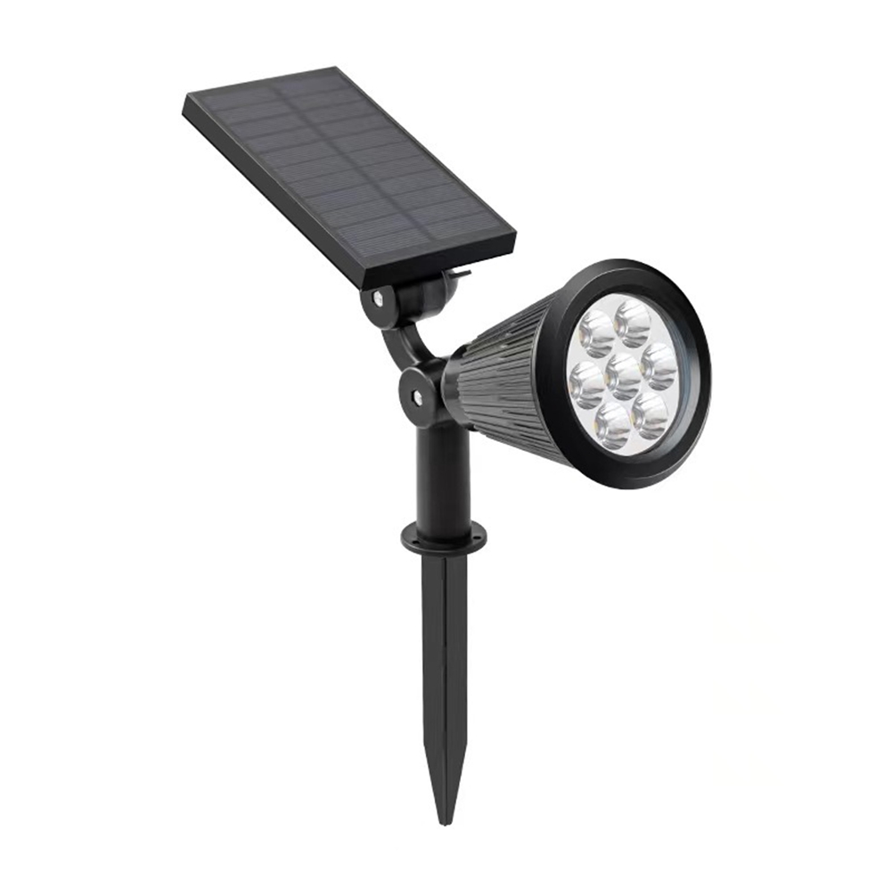 2X(7LED Solar Ground Plug Light Outdoor IP65 Waterproof Spotlight2186