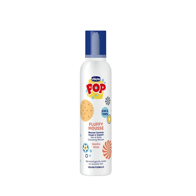 Chicco Pop Vanilla Cleansing Mousse Body And Hair 200ml